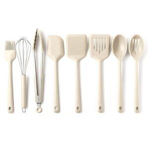BNIB Core Kitchen 8-Piece Cooking Utensil Set, Cream